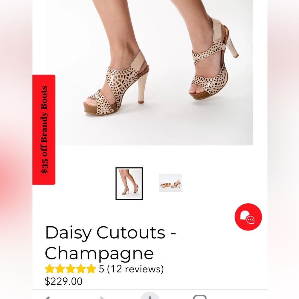 Ivory patent leather with Velcro fastener
Cork platform insole